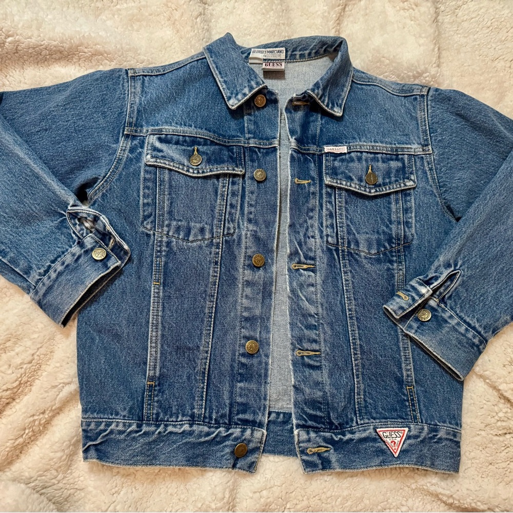 Authentic GUESS by Georges Marciano denim jacket, USA, Circa 1992 sz Medium